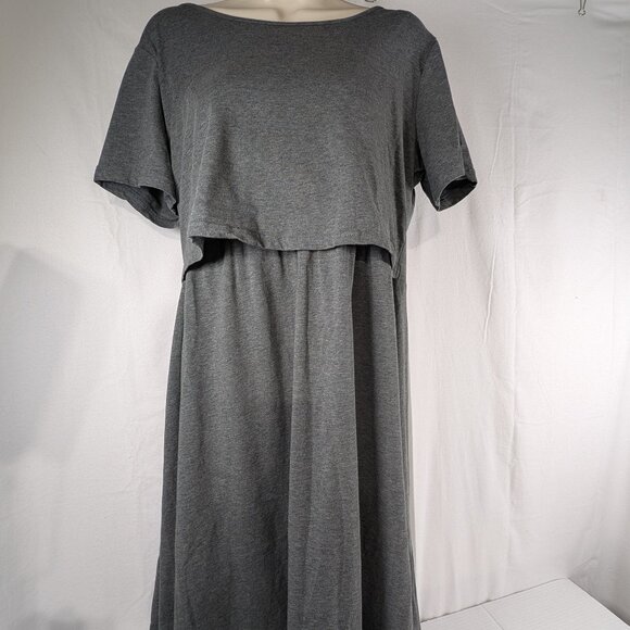 Quinee Breast Feeding Dress in a Women's XL Charcoal Gray - Picture 1 of 8